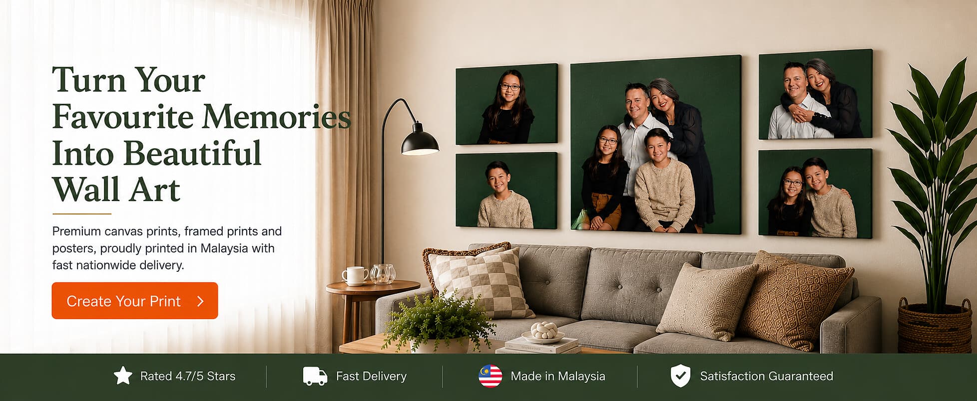 canvas print set promotion